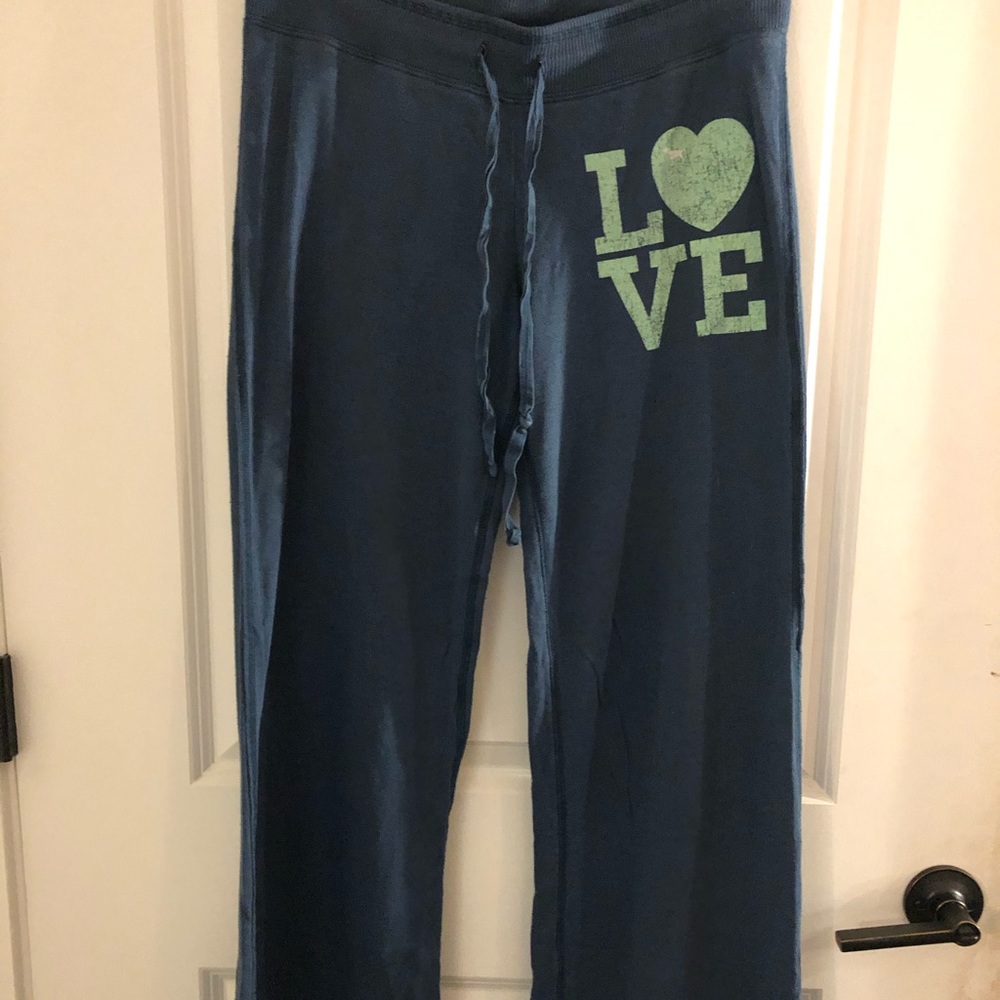 PINK sweatpants navy blue size medium